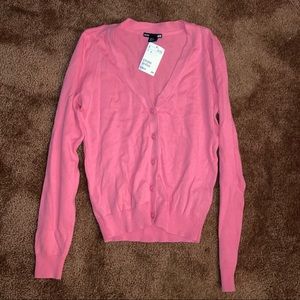 New H&M bubblegum pink cardigan size XS
